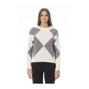 Ribbet Boat Neck Uld Sweater