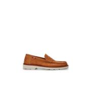Multicolor Suede Slip-On Loafers