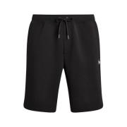 Sorte Shorts med Broderet Logo