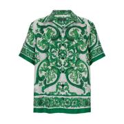 Grønne skjorter med Maiolica-look