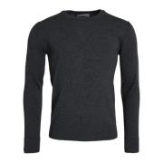 Mørkegrå Uld Crew Neck Sweater