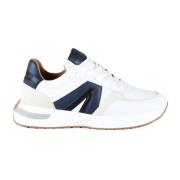 Sneakers - Hvid/Blå - Stilfuldt Model