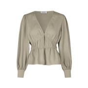 Beige Feminin Gemmi Top