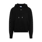 Sort Hvid Stitch Arr Skate Hoodie