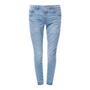 Slim Fit Bomuld Jeans med Logo Patch