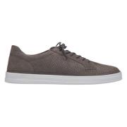 Herre Grå Nubuck Lav-Top Sneakers til Sommeren ER00111367