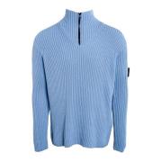 Halv-Zip Rullekrave Sweater