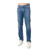 Vintage Slim Fit Jeans Blå