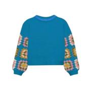 Kashmir hæklet pullover multicolor