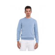 Bomuld Crewneck Sweater Blå