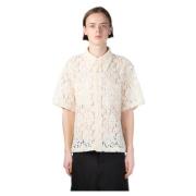 Ivory Floral Buttondown Skjorte