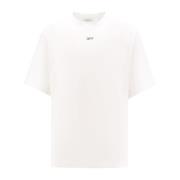 Hvid Crew-neck T-shirt Regular Fit