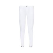 Hvide Bukser Elegant Slim Trendy
