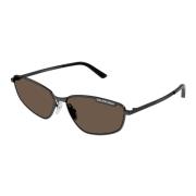 Stylish Sunglasses in Ruthenium/Brown