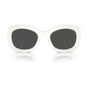 Elegant Oval Solbriller med Tykke Arme