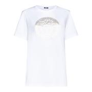 Luksus Medusa Head T-shirt Hvid Guld