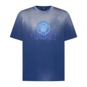 Blå Gradient Medusa Head T-shirt