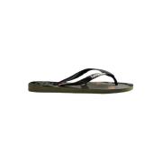 Grøn Camu Flip Flops