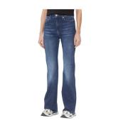 Klassiske Blå Denim Jeans