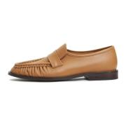 Blokhælede loafers - Beige