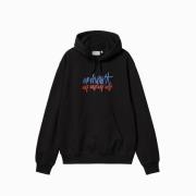 Grafisk Stereo Hoodie Sort