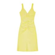 Knotted Pale Yellow Kjole
