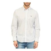 Hvid Bomuldsskjorte med Middelhavsmønster