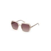Stilfulde solbriller med brunt gradientlinse