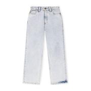Acid Wash Cropped Jeans