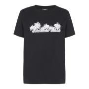 T-shirt med palmetræ-signaturtryk