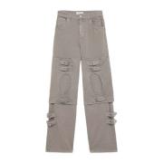 Cargo Design Boyfriend Jeans med Bæltdetalje