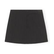 Elegant Pinstripe Mini Skirt