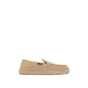 Suede Moccasin-Style Espadrilles