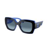 Stilfulde solbriller blå gradient linser