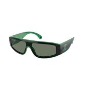 Stilfulde solbriller i mørkegrøn