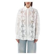 Ivory Blomstret Blonde Skjorte AW24