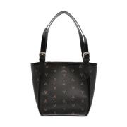 Poppy Small Tote Bag Sort Lærred