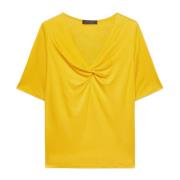 Lyocell Front Knot T-Shirt