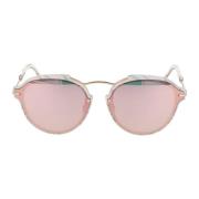 Runde acetat solbriller trendy elegance