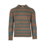 Stribet Alpaka Sweater