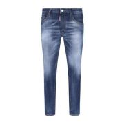 Slim Fit Distressed Denim Jeans