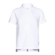 Klassisk Polo Skjorte Hvid Blå