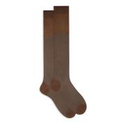 Iridescent motif bomuld lange sokker