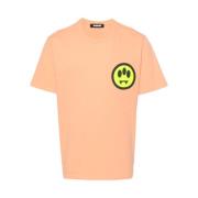 Trykt T-shirt i Lyse Orange
