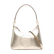 Metallic Effekt Studded Logo Taske