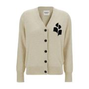 Beige Cardigan V-Hals Sweater