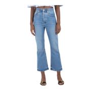 Højtaljet Cropped Flare Jeans