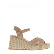 Beige Kile Espadriller Kors Stof