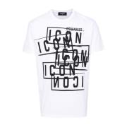 Icon Stamps Logo Print T-shirt