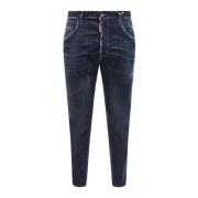 Blå Stretch Bomuld Jeans AW23